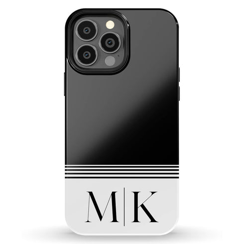 Large Custom Initials iPhone Case - Centered